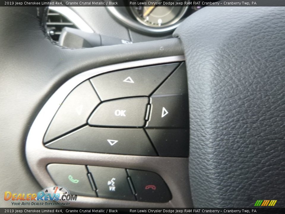 2019 Jeep Cherokee Limited 4x4 Granite Crystal Metallic / Black Photo #19