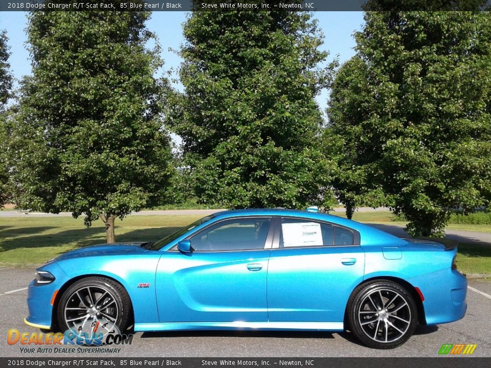 2018 Dodge Charger R/T Scat Pack B5 Blue Pearl / Black Photo #1