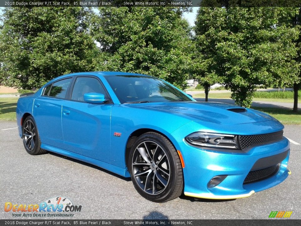 2018 Dodge Charger R/T Scat Pack B5 Blue Pearl / Black Photo #4