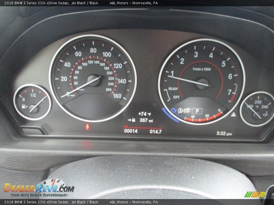 2018 BMW 3 Series 330i xDrive Sedan Jet Black / Black Photo #20