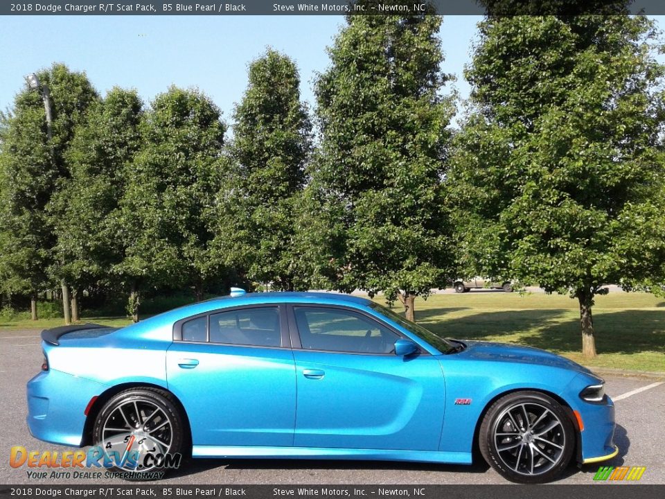 2018 Dodge Charger R/T Scat Pack B5 Blue Pearl / Black Photo #5