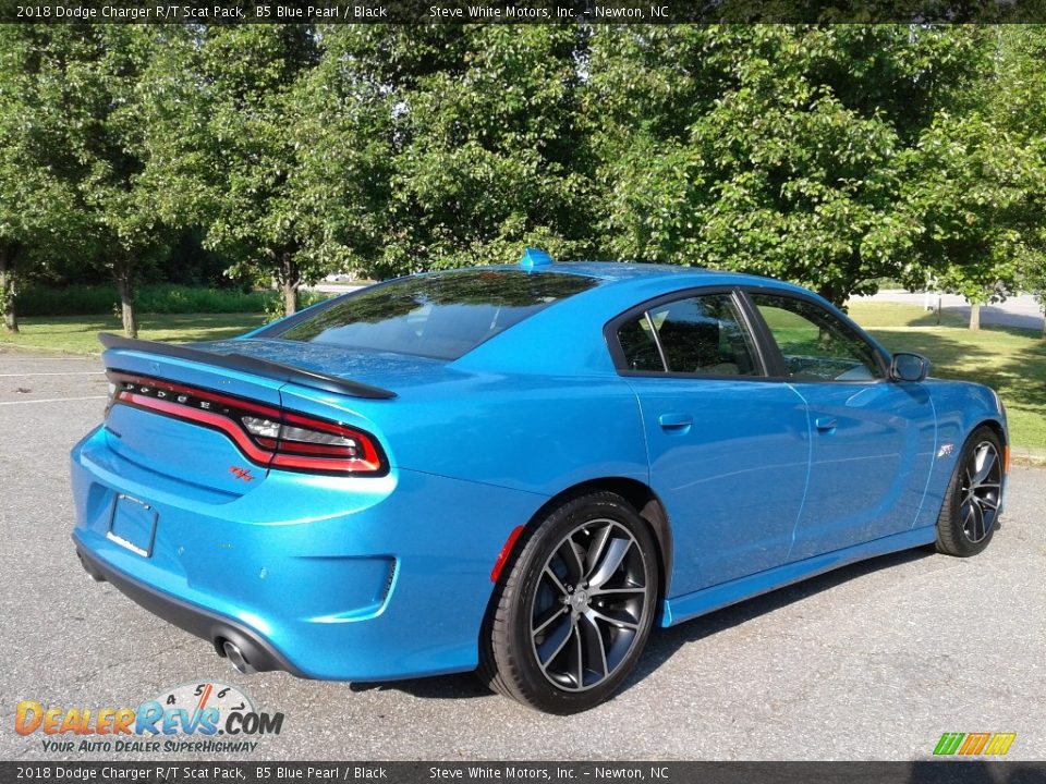 2018 Dodge Charger R/T Scat Pack B5 Blue Pearl / Black Photo #6