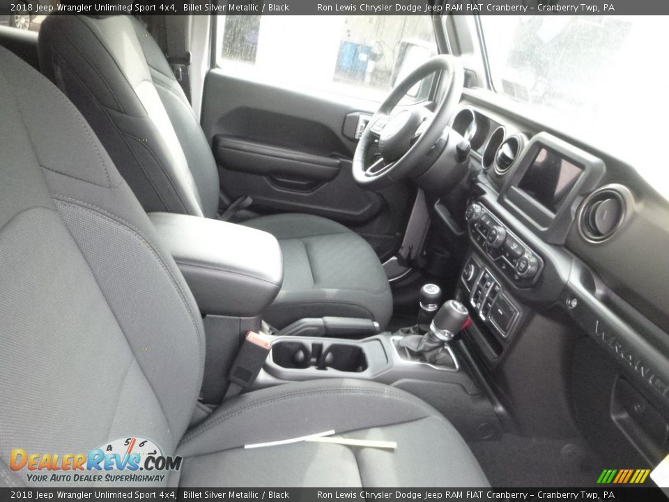 2018 Jeep Wrangler Unlimited Sport 4x4 Billet Silver Metallic / Black Photo #8