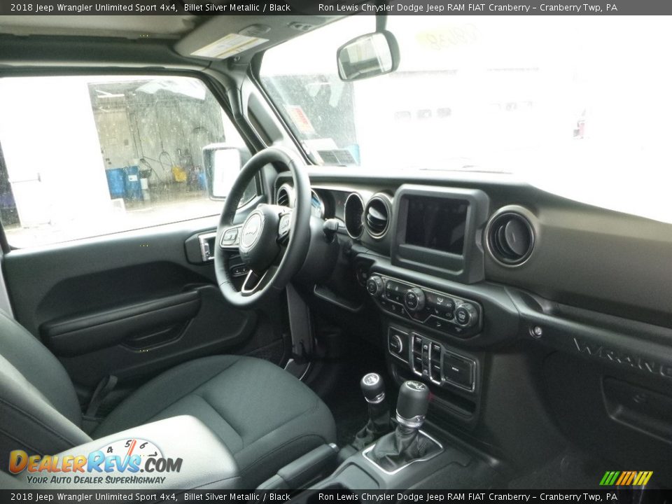 2018 Jeep Wrangler Unlimited Sport 4x4 Billet Silver Metallic / Black Photo #9