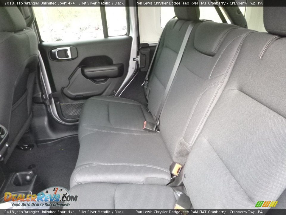 2018 Jeep Wrangler Unlimited Sport 4x4 Billet Silver Metallic / Black Photo #10