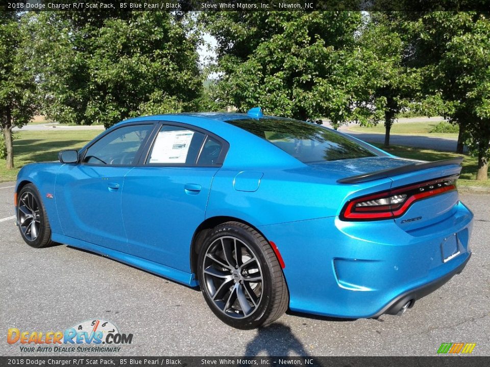 2018 Dodge Charger R/T Scat Pack B5 Blue Pearl / Black Photo #8