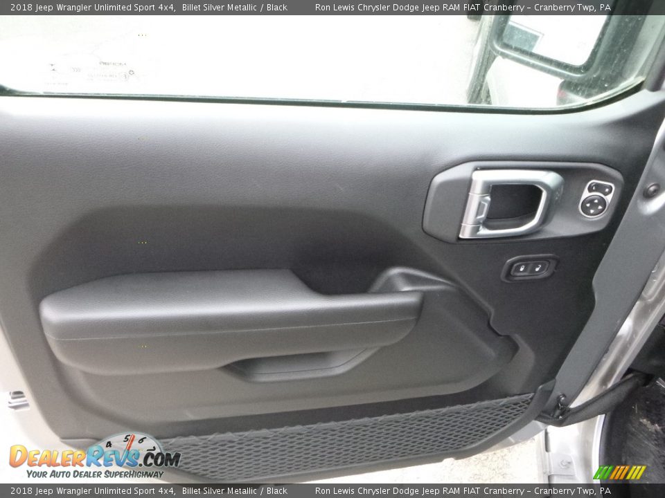 2018 Jeep Wrangler Unlimited Sport 4x4 Billet Silver Metallic / Black Photo #12