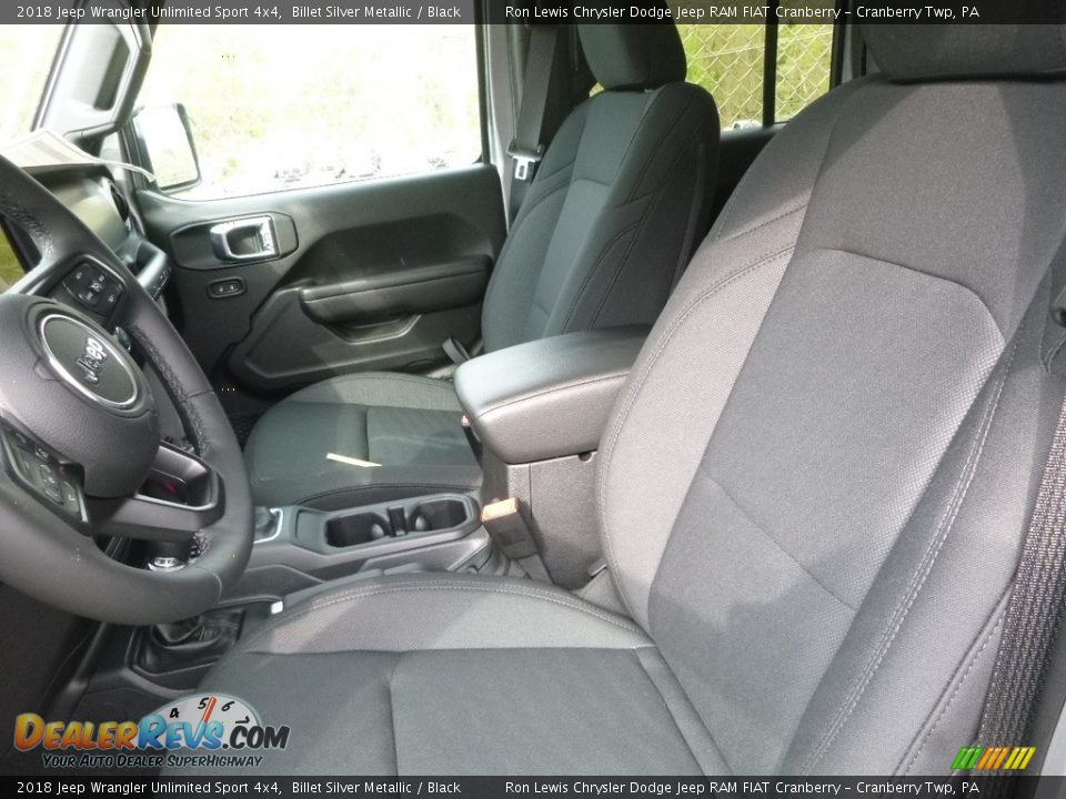 2018 Jeep Wrangler Unlimited Sport 4x4 Billet Silver Metallic / Black Photo #14