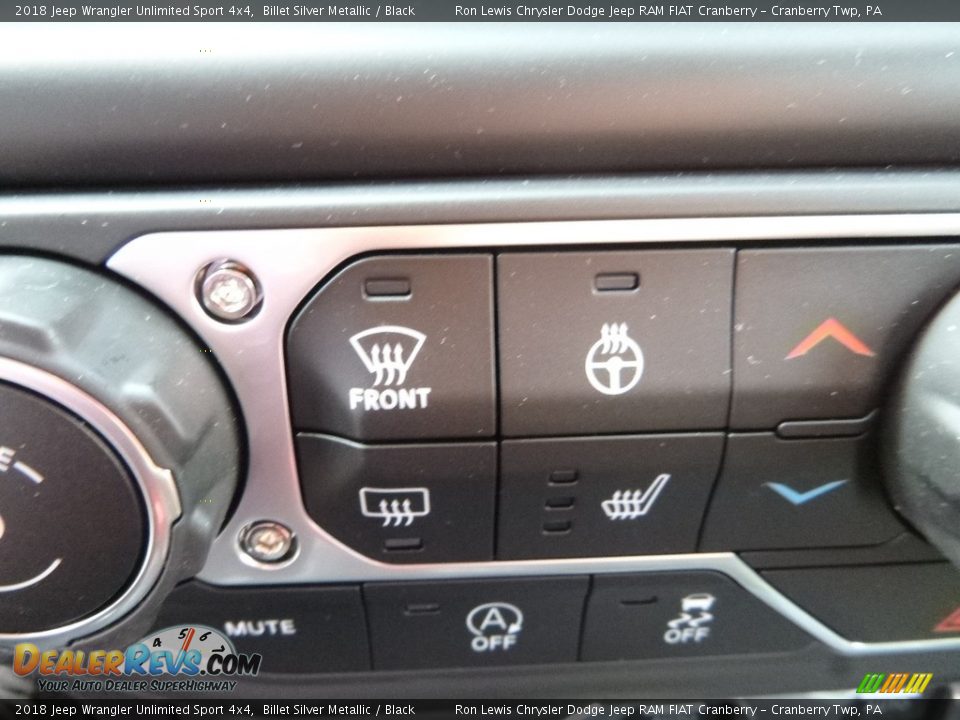 2018 Jeep Wrangler Unlimited Sport 4x4 Billet Silver Metallic / Black Photo #16