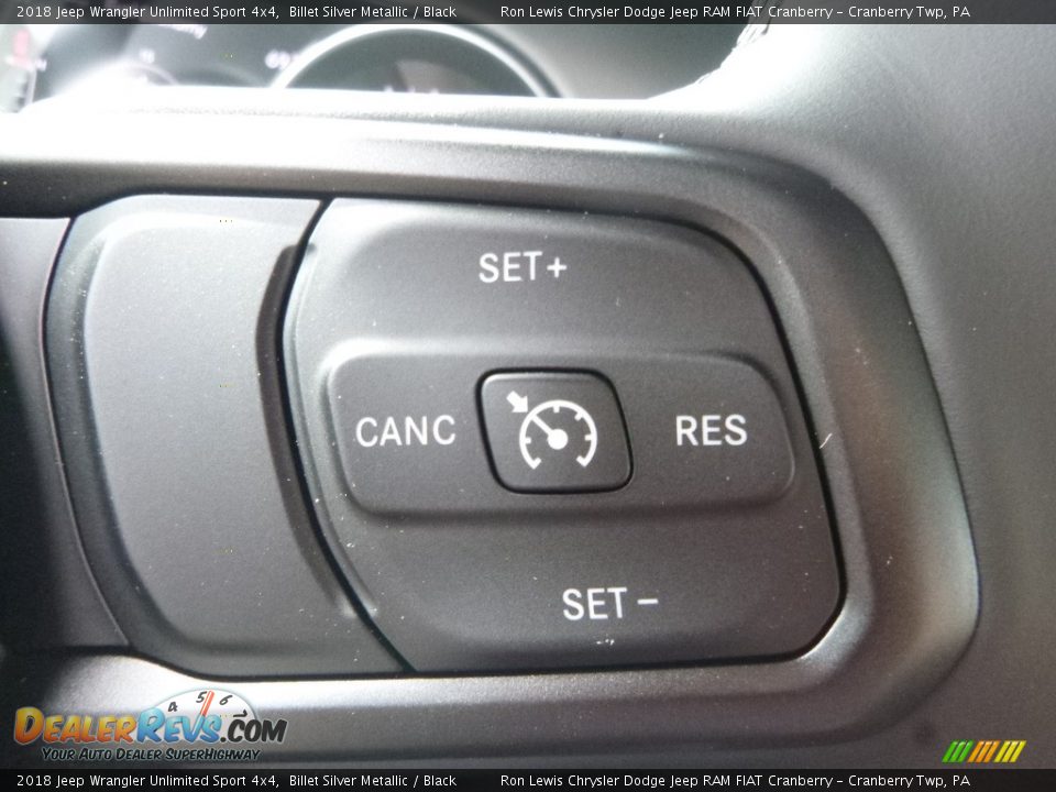2018 Jeep Wrangler Unlimited Sport 4x4 Billet Silver Metallic / Black Photo #18