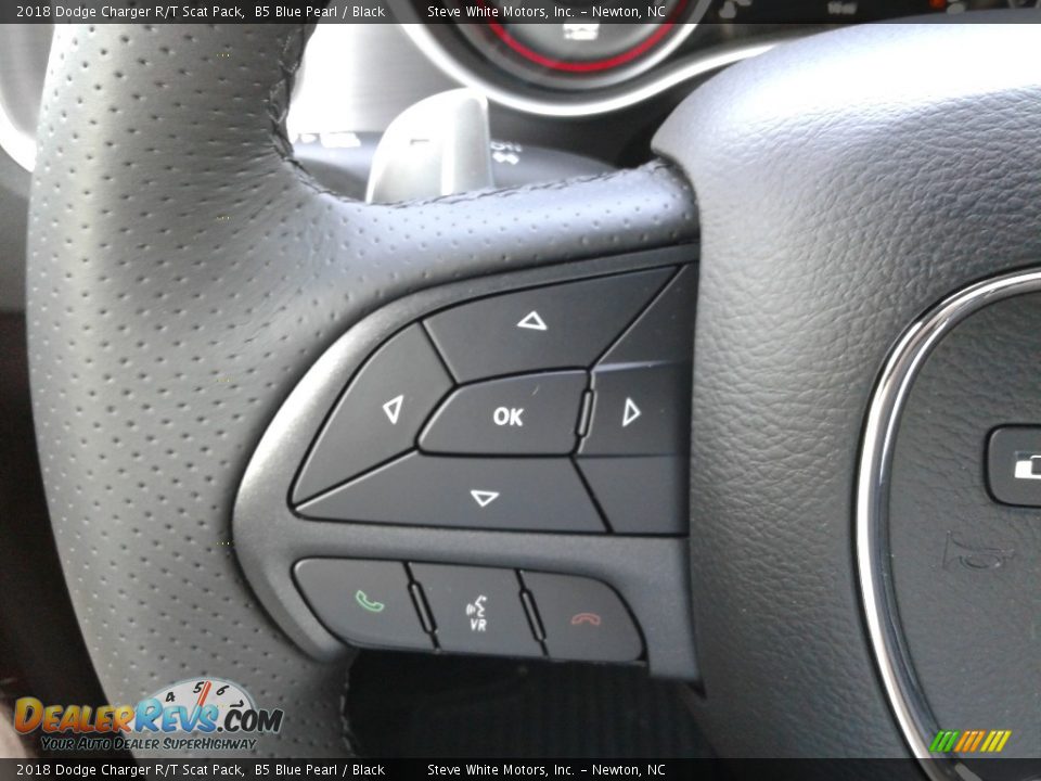 2018 Dodge Charger R/T Scat Pack B5 Blue Pearl / Black Photo #16