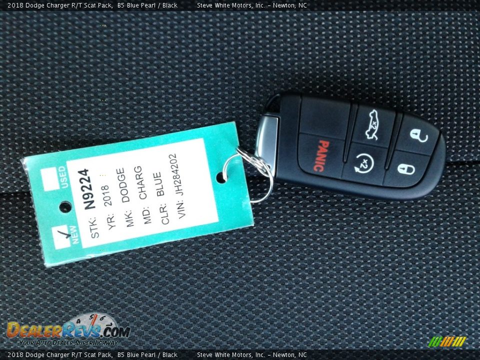 2018 Dodge Charger R/T Scat Pack B5 Blue Pearl / Black Photo #31