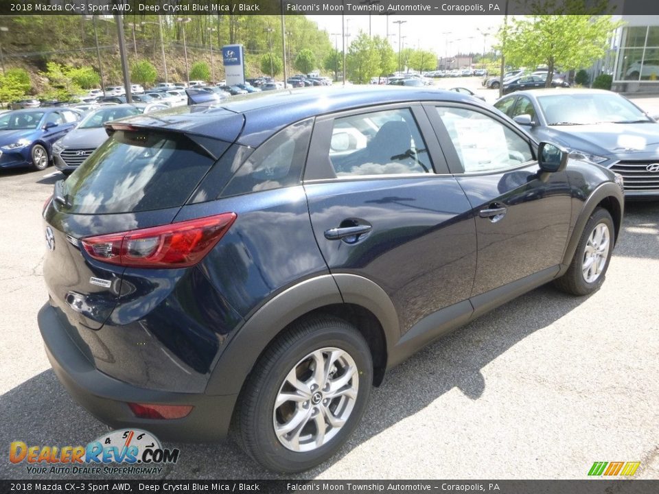 2018 Mazda CX-3 Sport AWD Deep Crystal Blue Mica / Black Photo #2