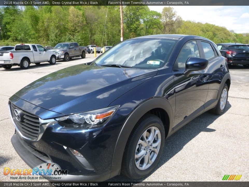 2018 Mazda CX-3 Sport AWD Deep Crystal Blue Mica / Black Photo #5