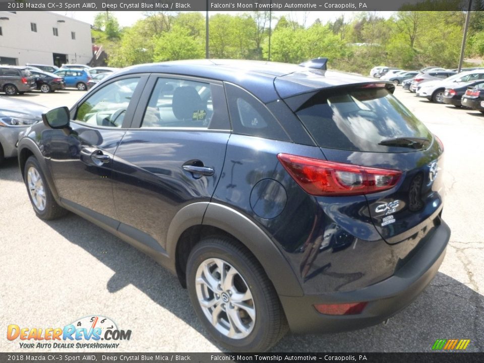 2018 Mazda CX-3 Sport AWD Deep Crystal Blue Mica / Black Photo #6