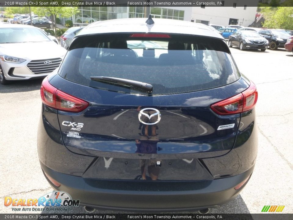 2018 Mazda CX-3 Sport AWD Deep Crystal Blue Mica / Black Photo #7