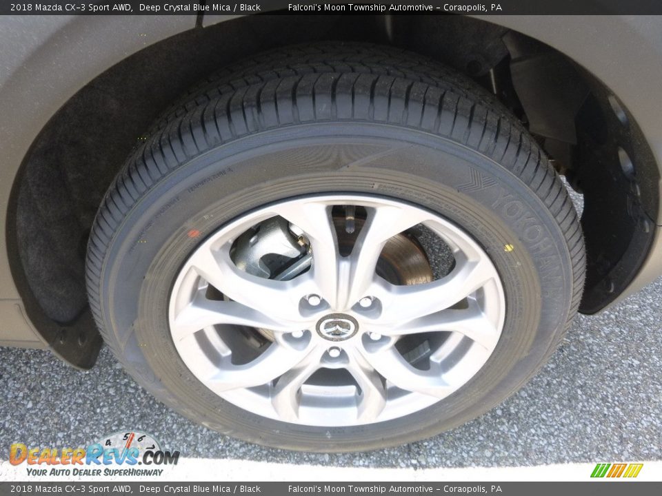2018 Mazda CX-3 Sport AWD Deep Crystal Blue Mica / Black Photo #8