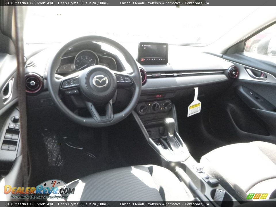 2018 Mazda CX-3 Sport AWD Deep Crystal Blue Mica / Black Photo #10
