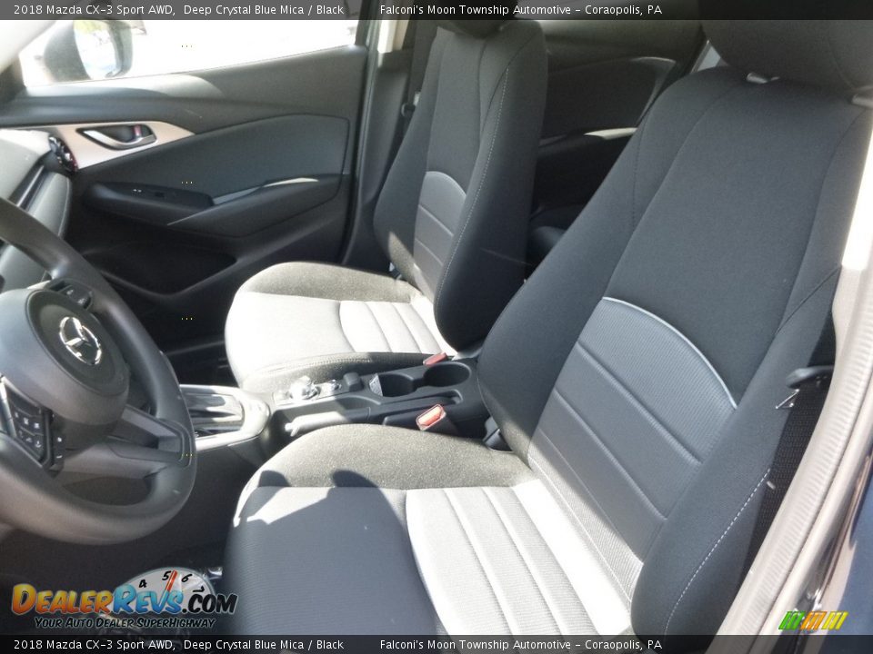 2018 Mazda CX-3 Sport AWD Deep Crystal Blue Mica / Black Photo #12
