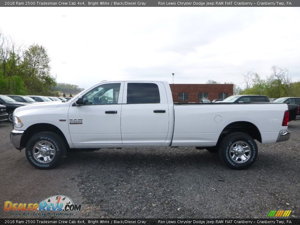 2018 Ram 2500 Tradesman Crew Cab 4x4 Bright White / Black/Diesel Gray Photo #2