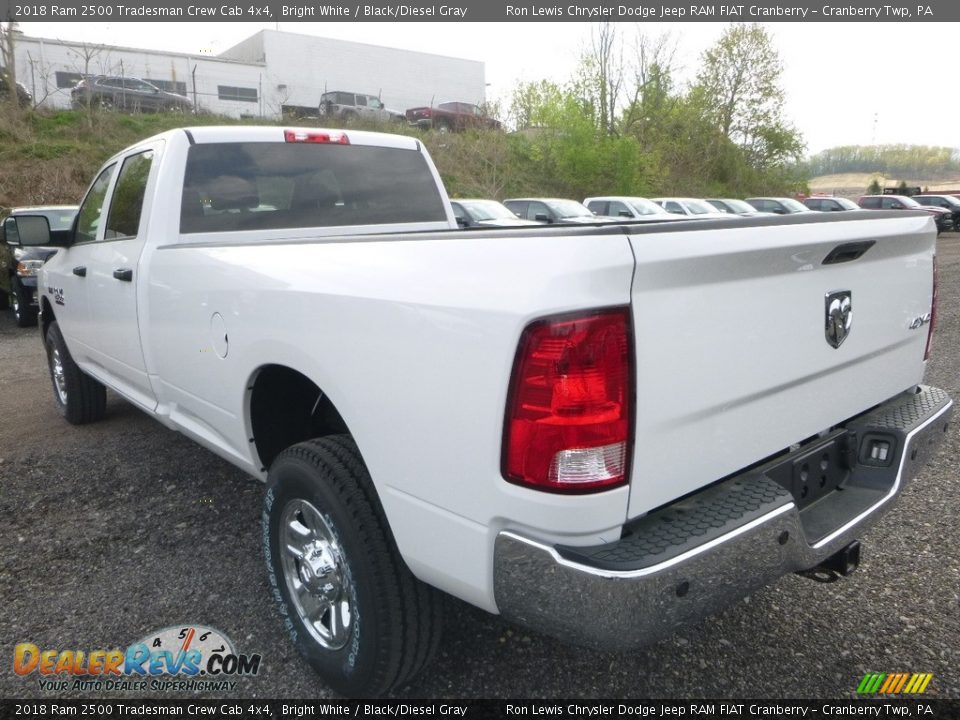 2018 Ram 2500 Tradesman Crew Cab 4x4 Bright White / Black/Diesel Gray Photo #3