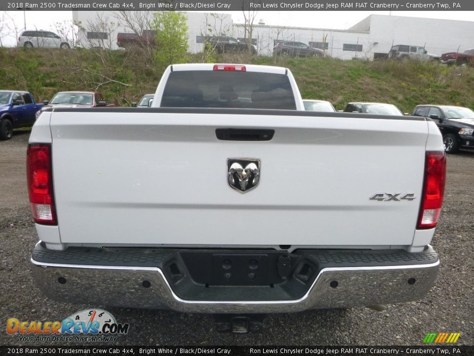 2018 Ram 2500 Tradesman Crew Cab 4x4 Bright White / Black/Diesel Gray Photo #4