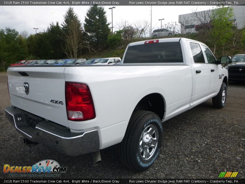 2018 Ram 2500 Tradesman Crew Cab 4x4 Bright White / Black/Diesel Gray Photo #5