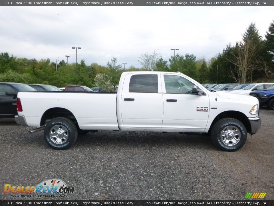 2018 Ram 2500 Tradesman Crew Cab 4x4 Bright White / Black/Diesel Gray Photo #6