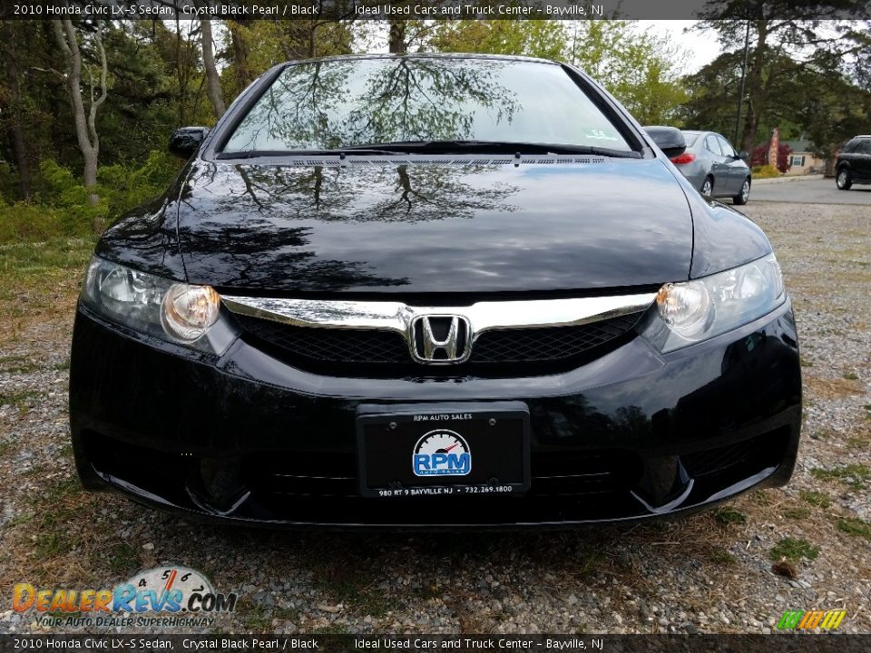 2010 Honda Civic LX-S Sedan Crystal Black Pearl / Black Photo #2