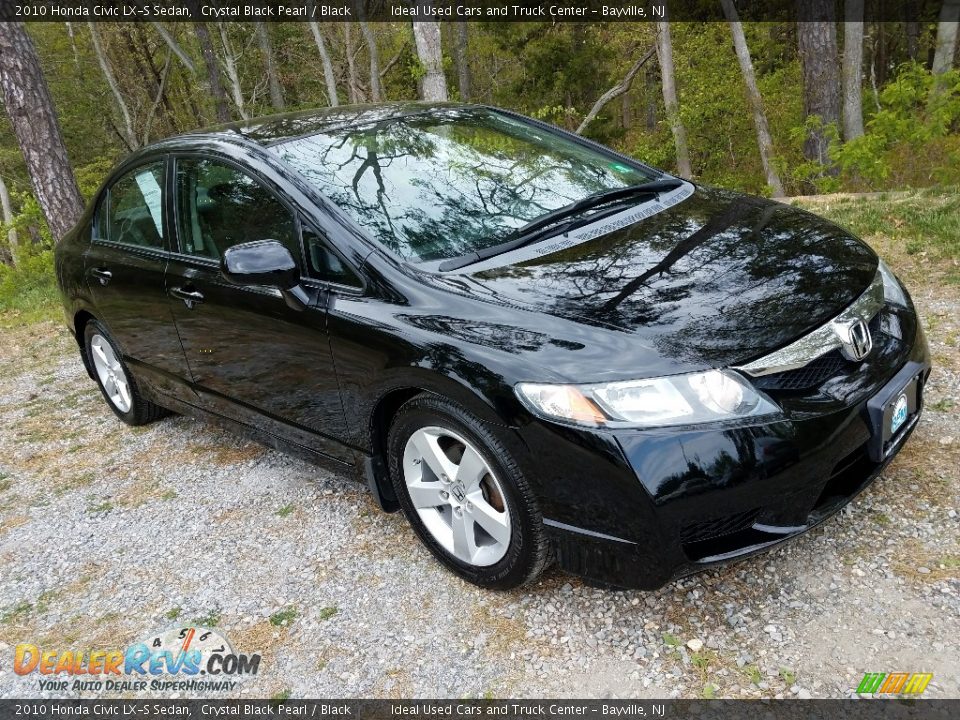2010 Honda Civic LX-S Sedan Crystal Black Pearl / Black Photo #3