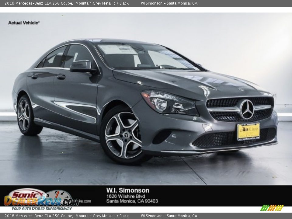 2018 Mercedes-Benz CLA 250 Coupe Mountain Grey Metallic / Black Photo #1