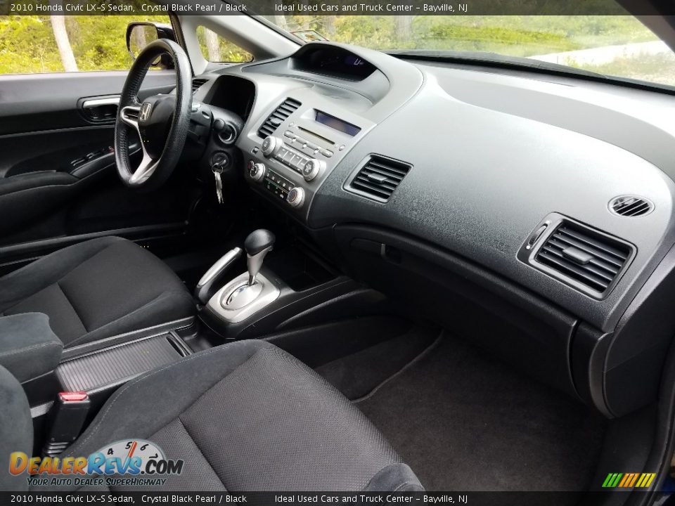 2010 Honda Civic LX-S Sedan Crystal Black Pearl / Black Photo #11