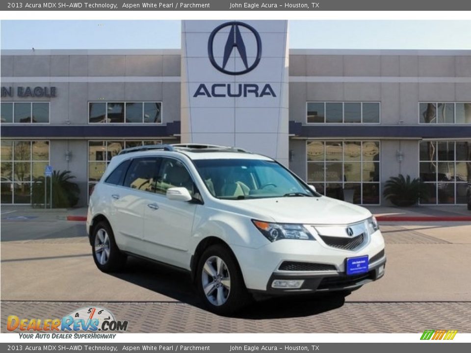 2013 Acura MDX SH-AWD Technology Aspen White Pearl / Parchment Photo #1