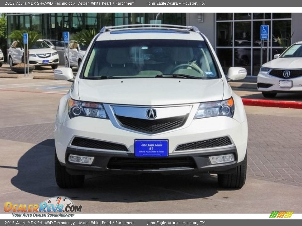 2013 Acura MDX SH-AWD Technology Aspen White Pearl / Parchment Photo #2