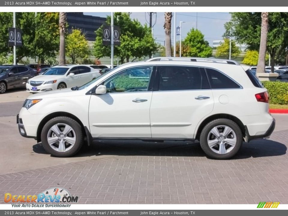 2013 Acura MDX SH-AWD Technology Aspen White Pearl / Parchment Photo #4