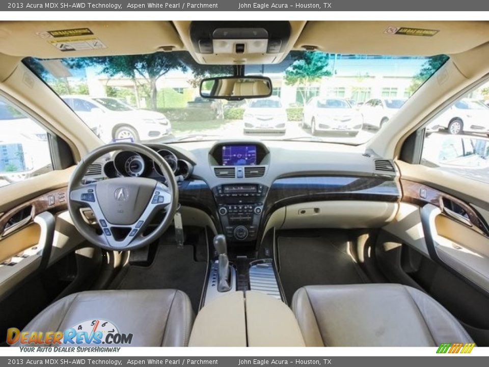 2013 Acura MDX SH-AWD Technology Aspen White Pearl / Parchment Photo #9