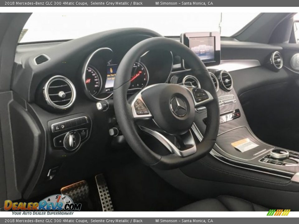 2018 Mercedes-Benz GLC 300 4Matic Coupe Selenite Grey Metallic / Black Photo #5