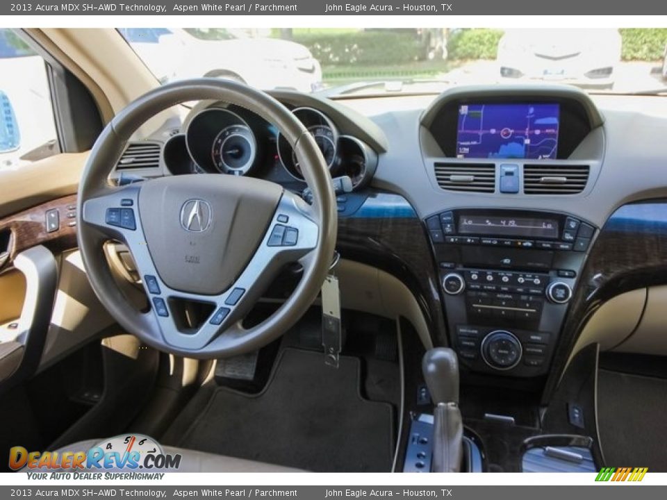 2013 Acura MDX SH-AWD Technology Aspen White Pearl / Parchment Photo #29