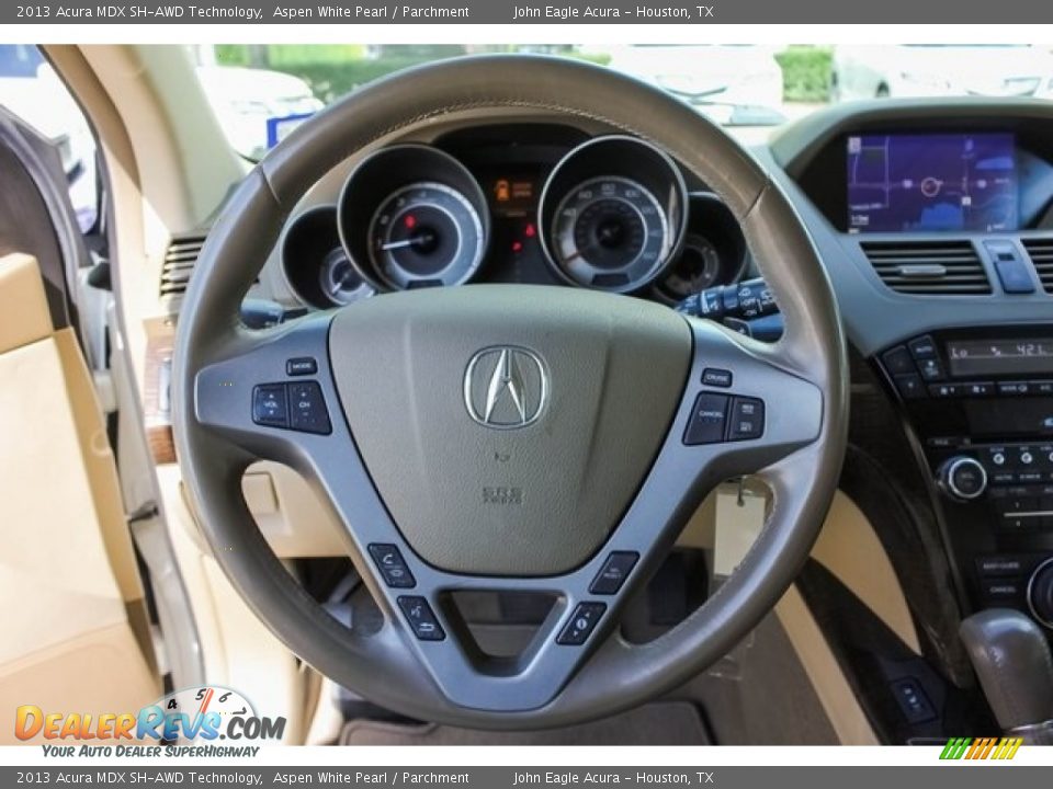 2013 Acura MDX SH-AWD Technology Aspen White Pearl / Parchment Photo #32