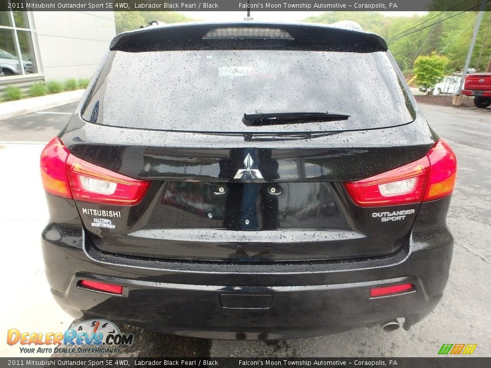2011 Mitsubishi Outlander Sport SE 4WD Labrador Black Pearl / Black Photo #3