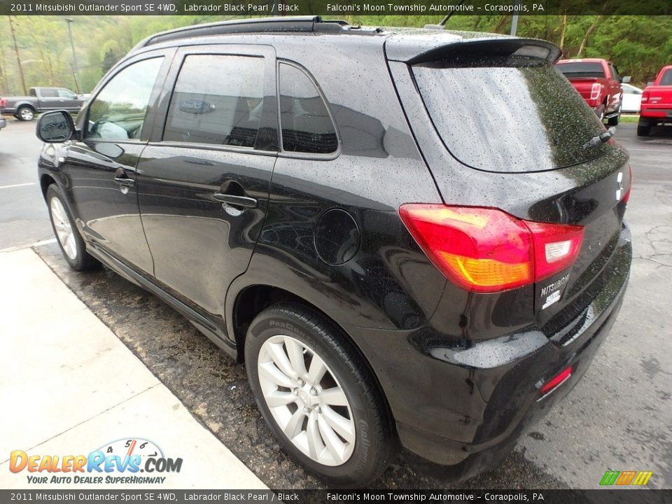 2011 Mitsubishi Outlander Sport SE 4WD Labrador Black Pearl / Black Photo #5