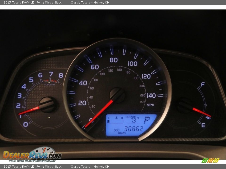 2015 Toyota RAV4 LE Pyrite Mica / Black Photo #7