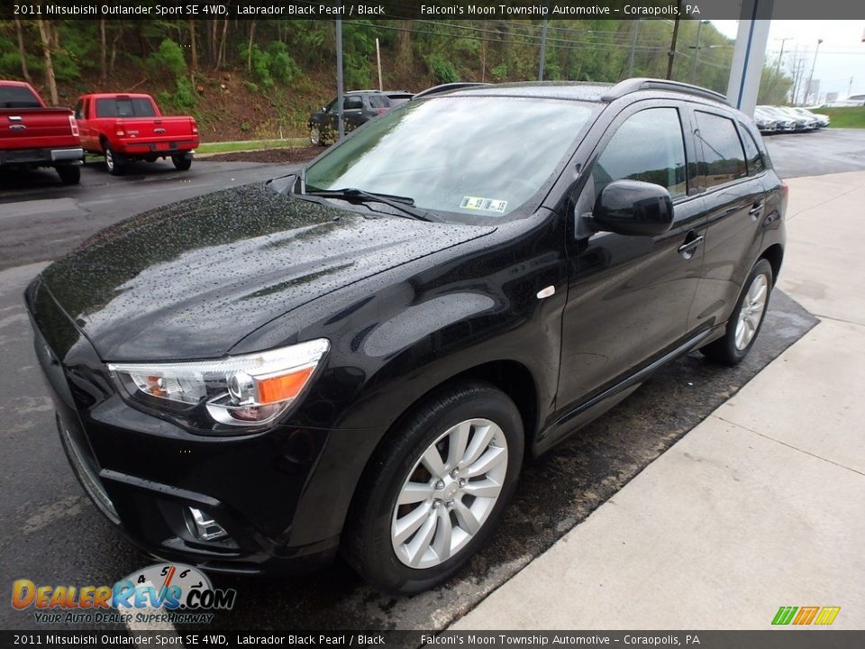 2011 Mitsubishi Outlander Sport SE 4WD Labrador Black Pearl / Black Photo #7