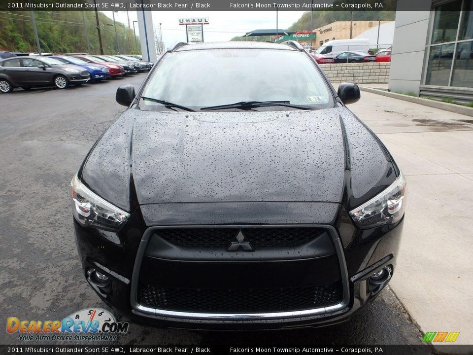 2011 Mitsubishi Outlander Sport SE 4WD Labrador Black Pearl / Black Photo #8