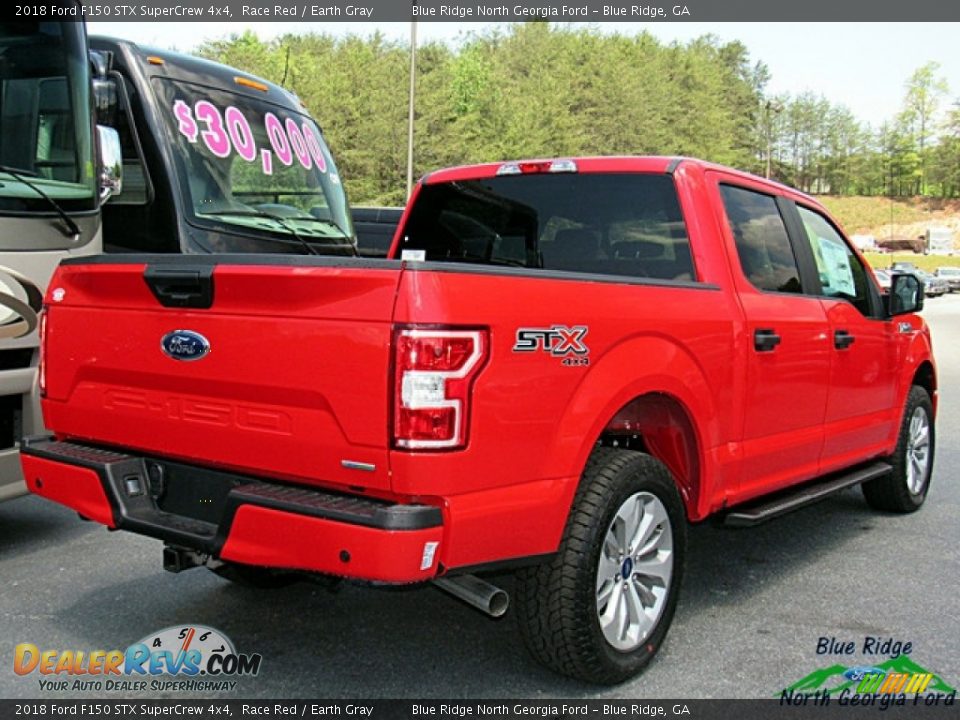 2018 Ford F150 STX SuperCrew 4x4 Race Red / Earth Gray Photo #5