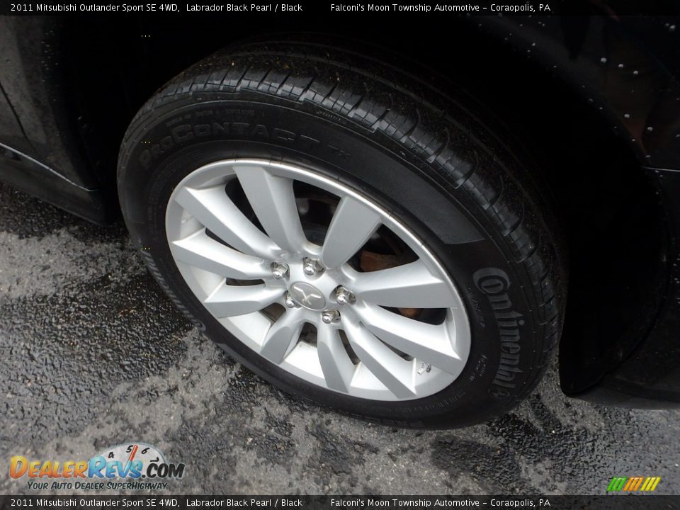 2011 Mitsubishi Outlander Sport SE 4WD Labrador Black Pearl / Black Photo #10