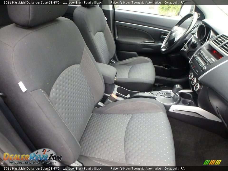 2011 Mitsubishi Outlander Sport SE 4WD Labrador Black Pearl / Black Photo #11