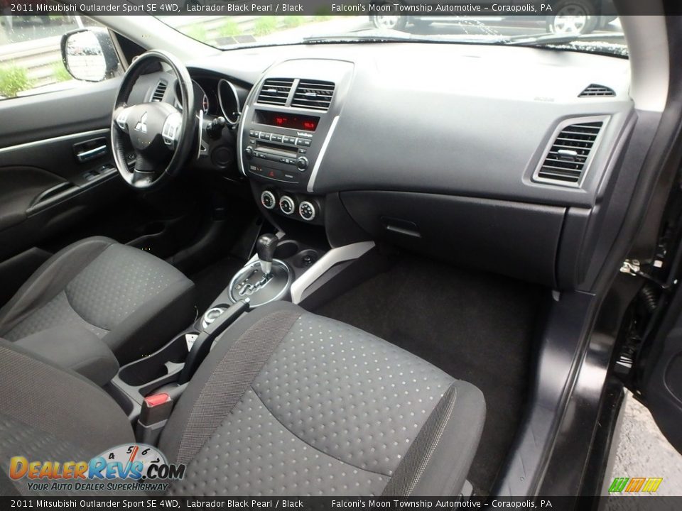 2011 Mitsubishi Outlander Sport SE 4WD Labrador Black Pearl / Black Photo #12