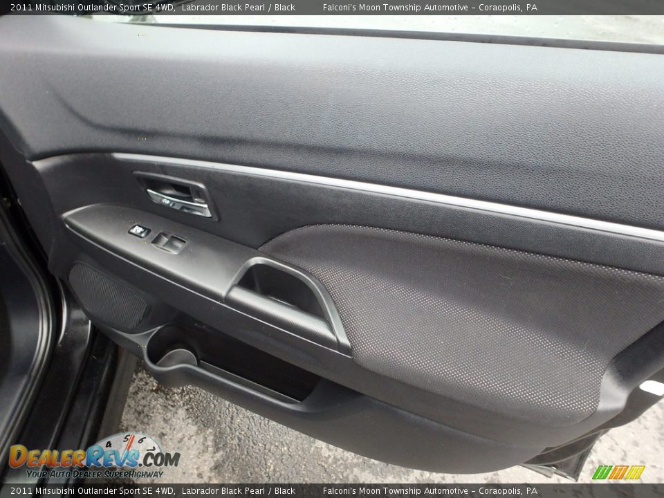2011 Mitsubishi Outlander Sport SE 4WD Labrador Black Pearl / Black Photo #13