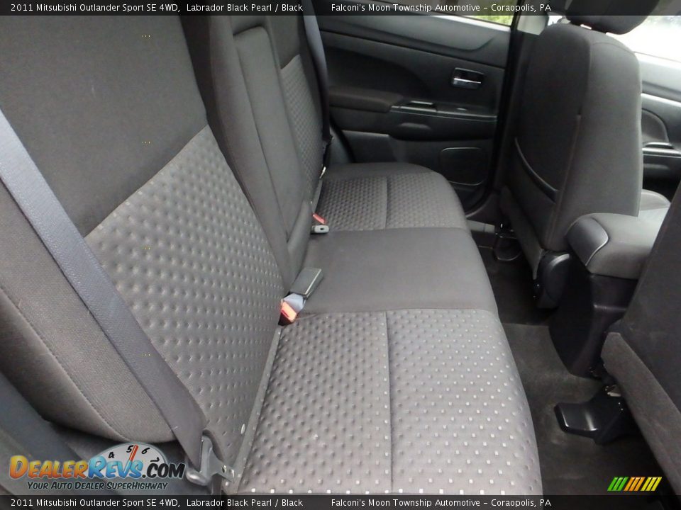2011 Mitsubishi Outlander Sport SE 4WD Labrador Black Pearl / Black Photo #14
